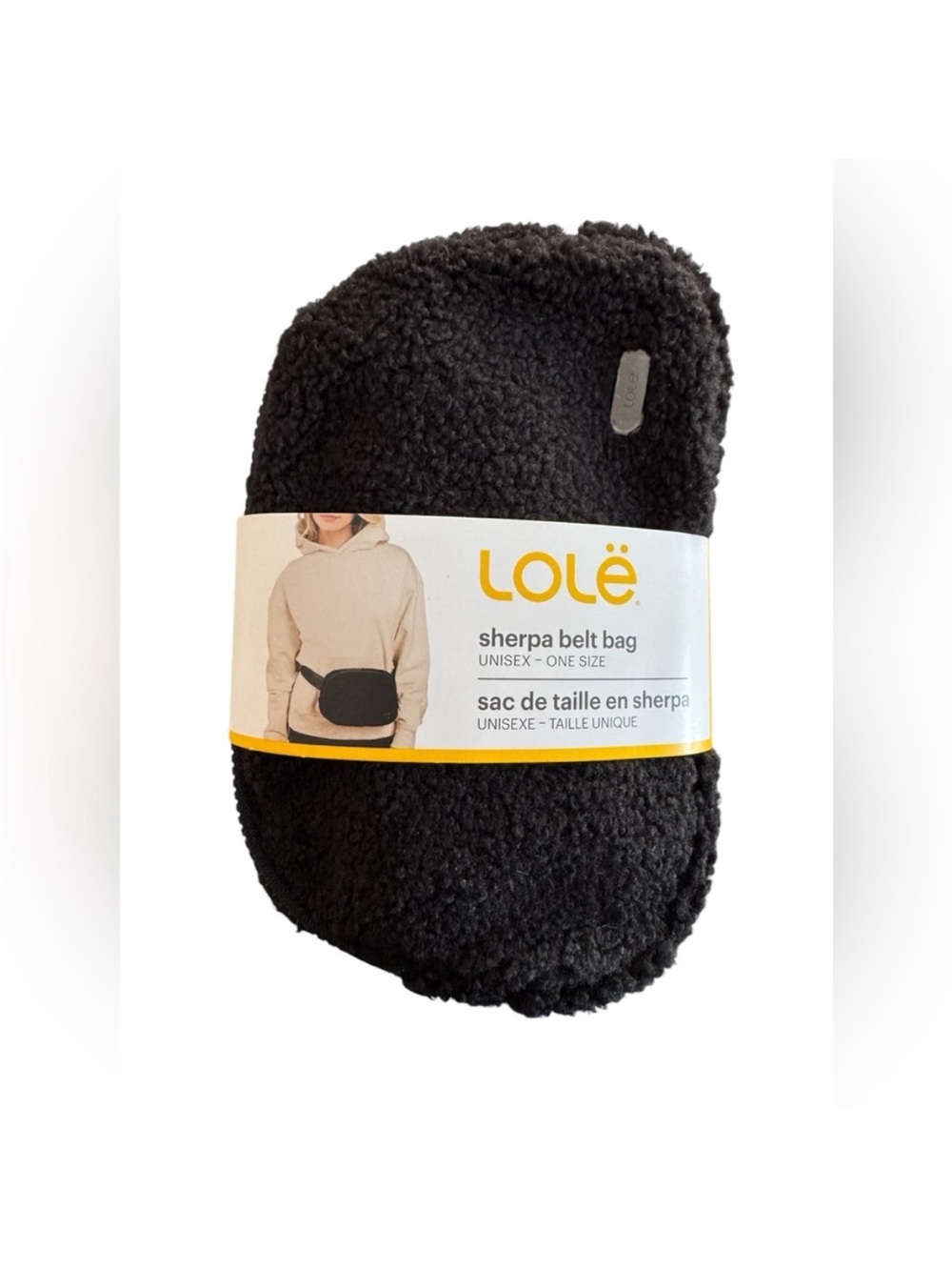 Lole Sherpa Crossbody Belt Bag - Black Unisex, One Size NWT